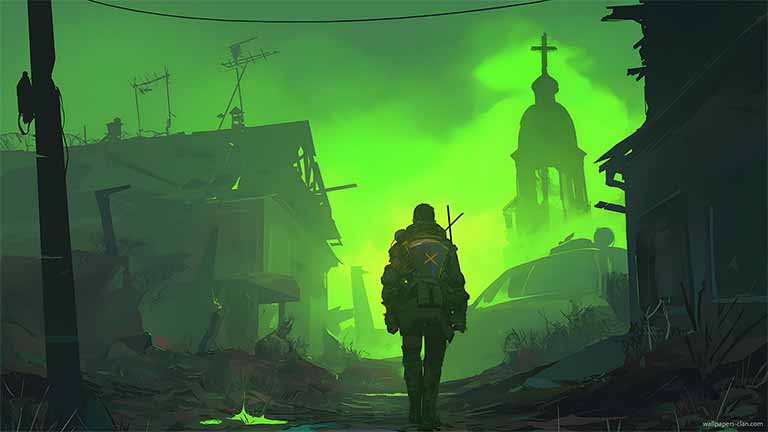 stalker green fog desktop wallpaper cover
