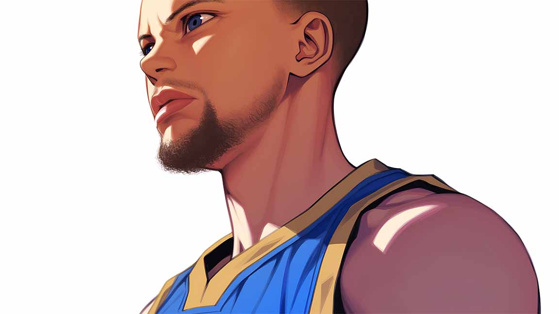 stephen curry intense focus art desktop wallpaper cover