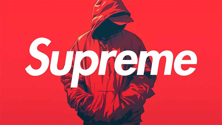 supreme red hoodie pc wallpaper cover
