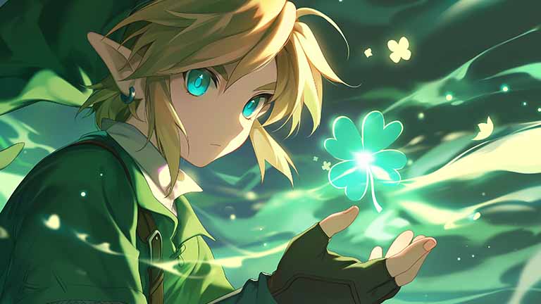 the legend of zelda link st patricks day desktop wallpaper cover