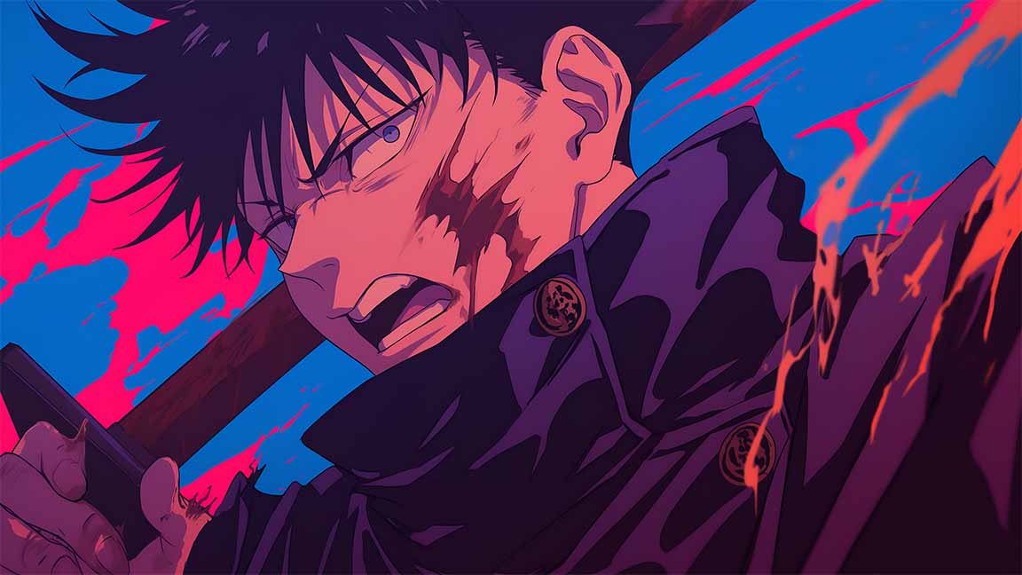 toji fushiguro jujutsu kaisen desktop wallpaper cover
