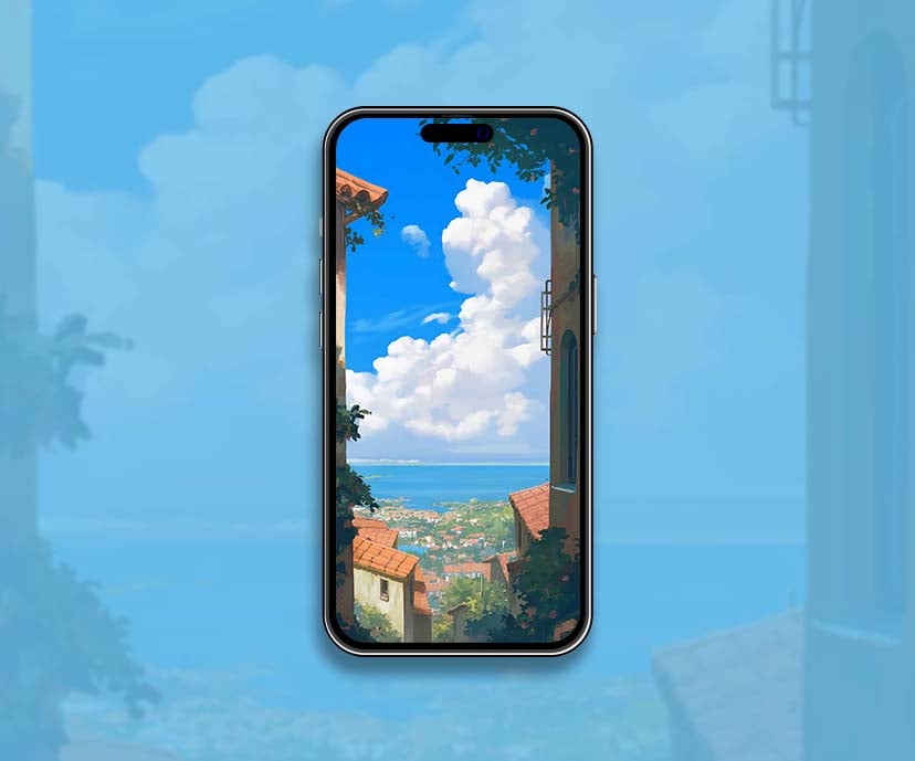 village scenic skyview wallpapers collection