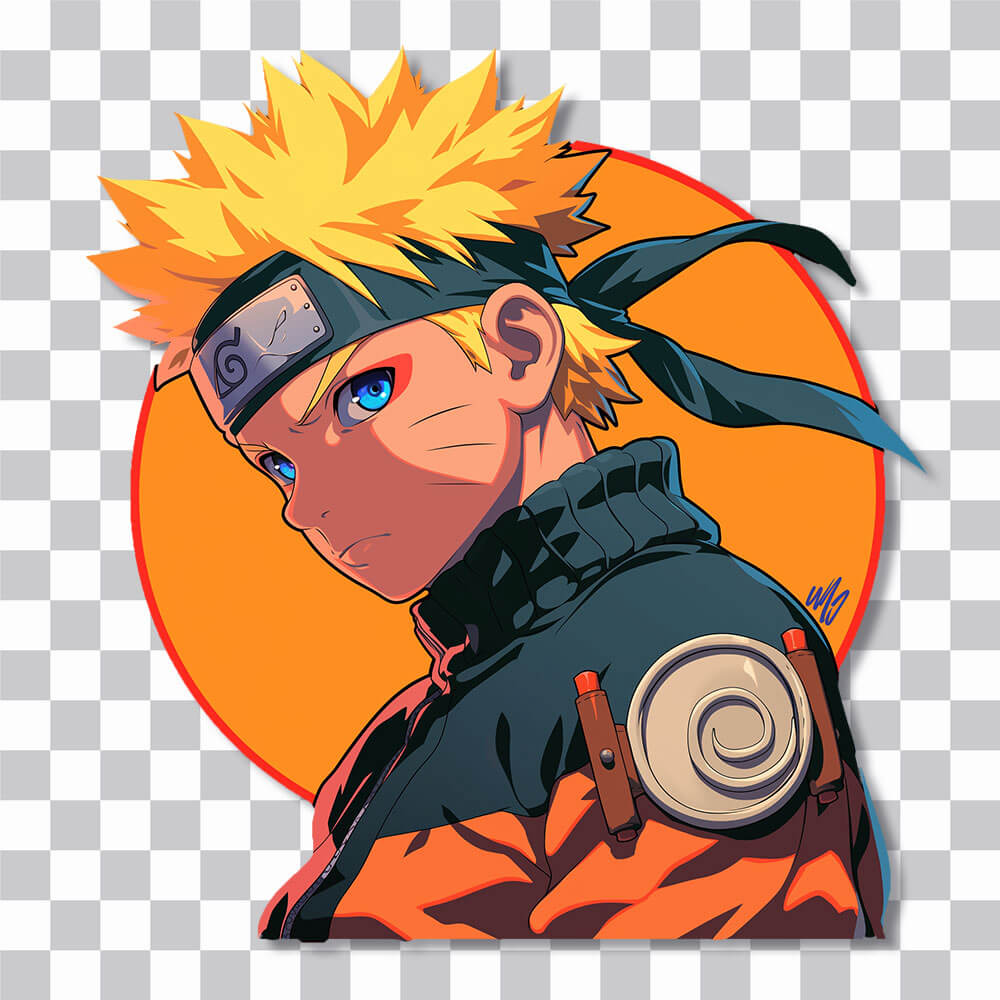 aesthetic hokage naruto uzumaki sticker cover