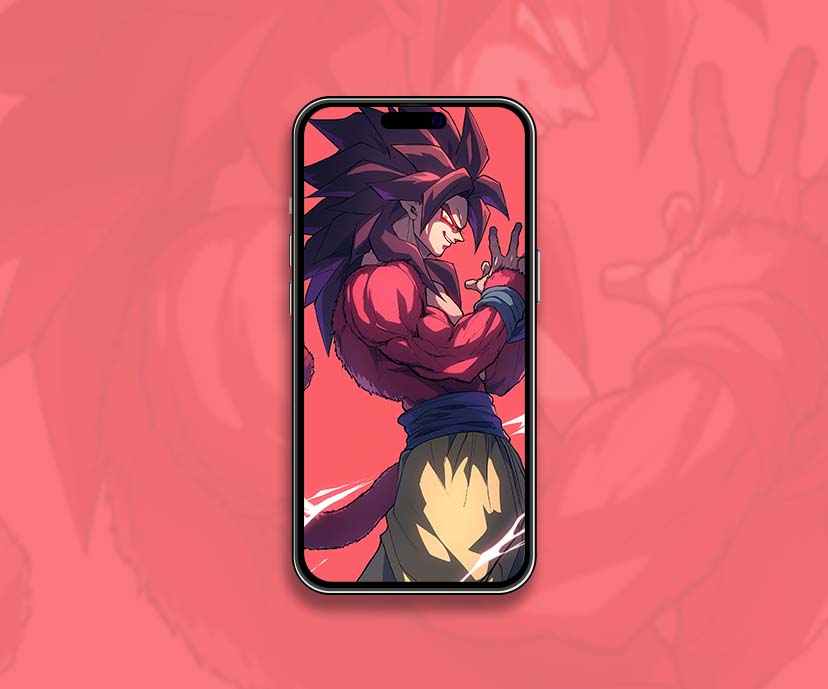 anime dragon ball goku ssj4 smirk wallpaper collection