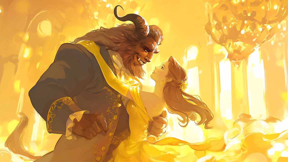 beauty and the beast dance desktop wallpaper cover