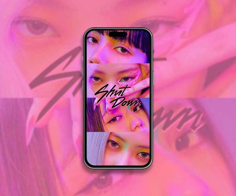 blackpink shut down neon eyes wallpapers collection