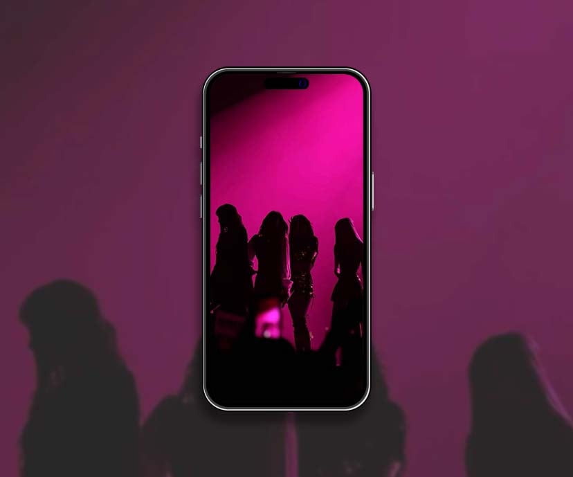 blackpink silhouettes concert stage wallpapers collection