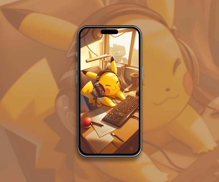 bright pikachu keyboard wallpapers collection