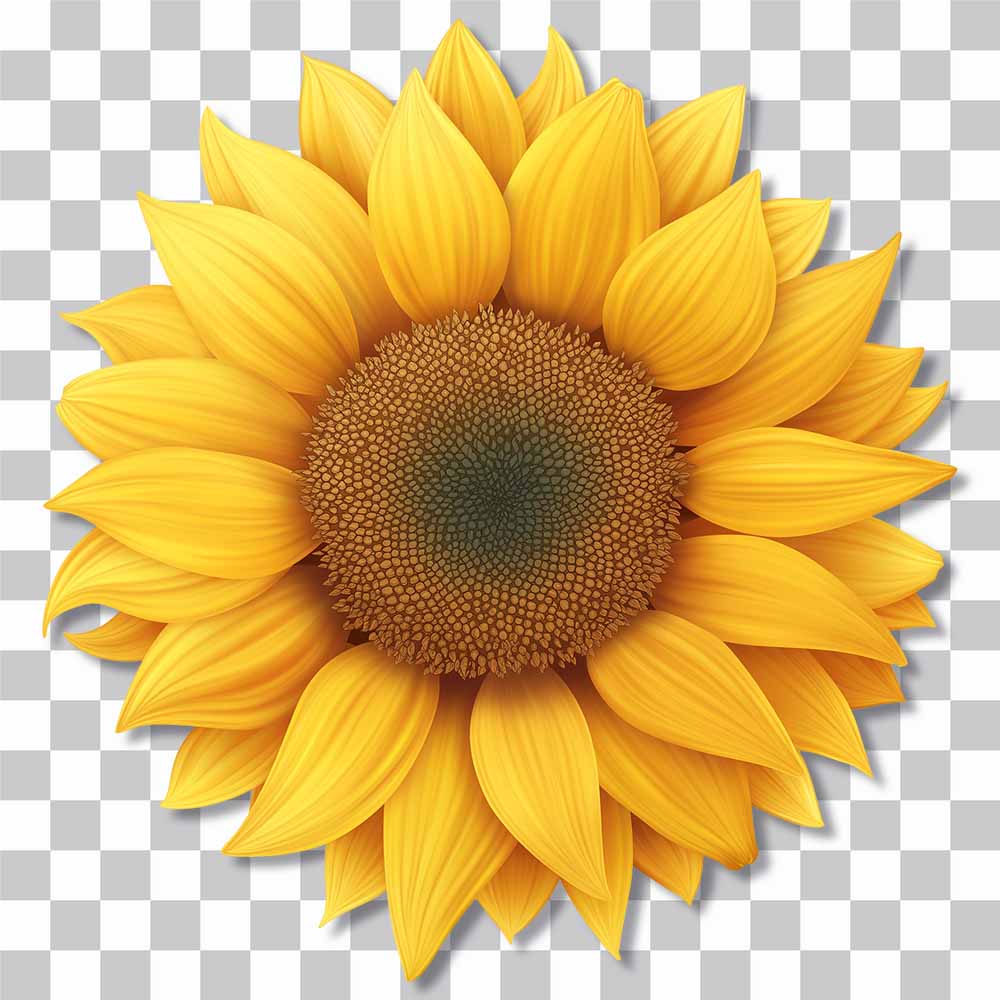 bright sunflower clipart cover