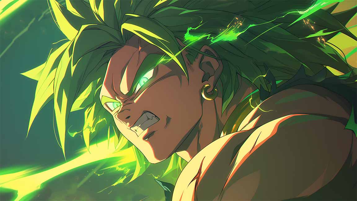broly legendary super saiyan energy desktop cover