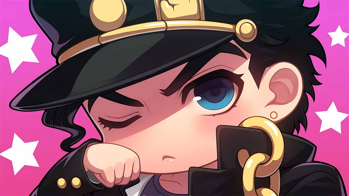 chibi jotaro kujo jojo desktop wallpaper cover
