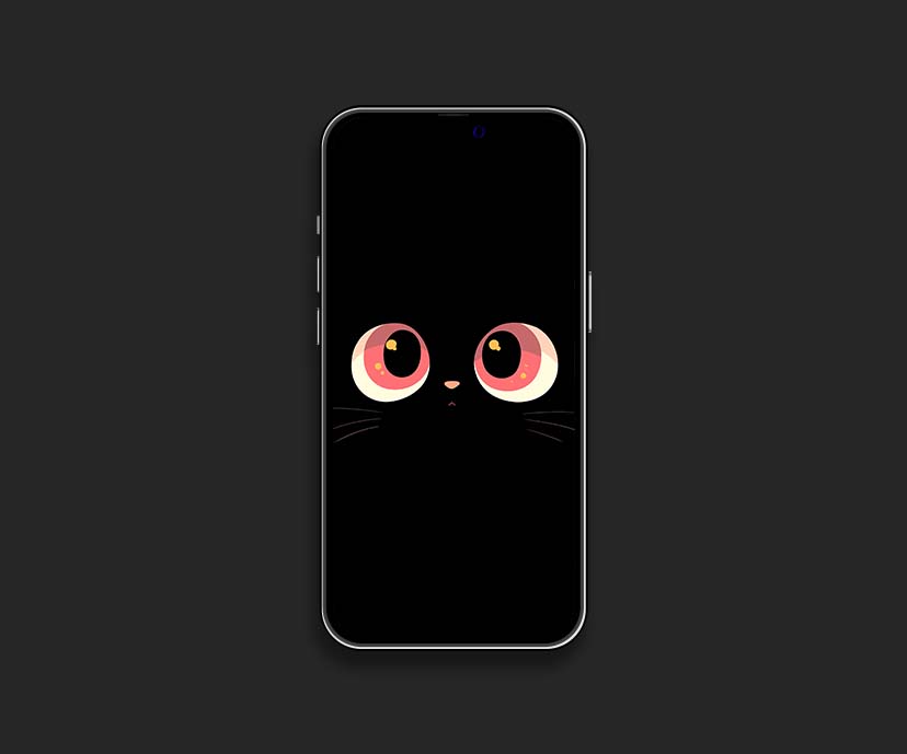 cute black cat eyes wallpaper collection