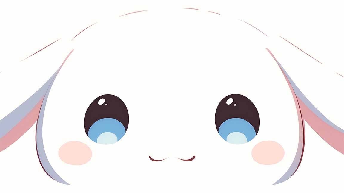 cute cinnamoroll face desktop wallpaper cover