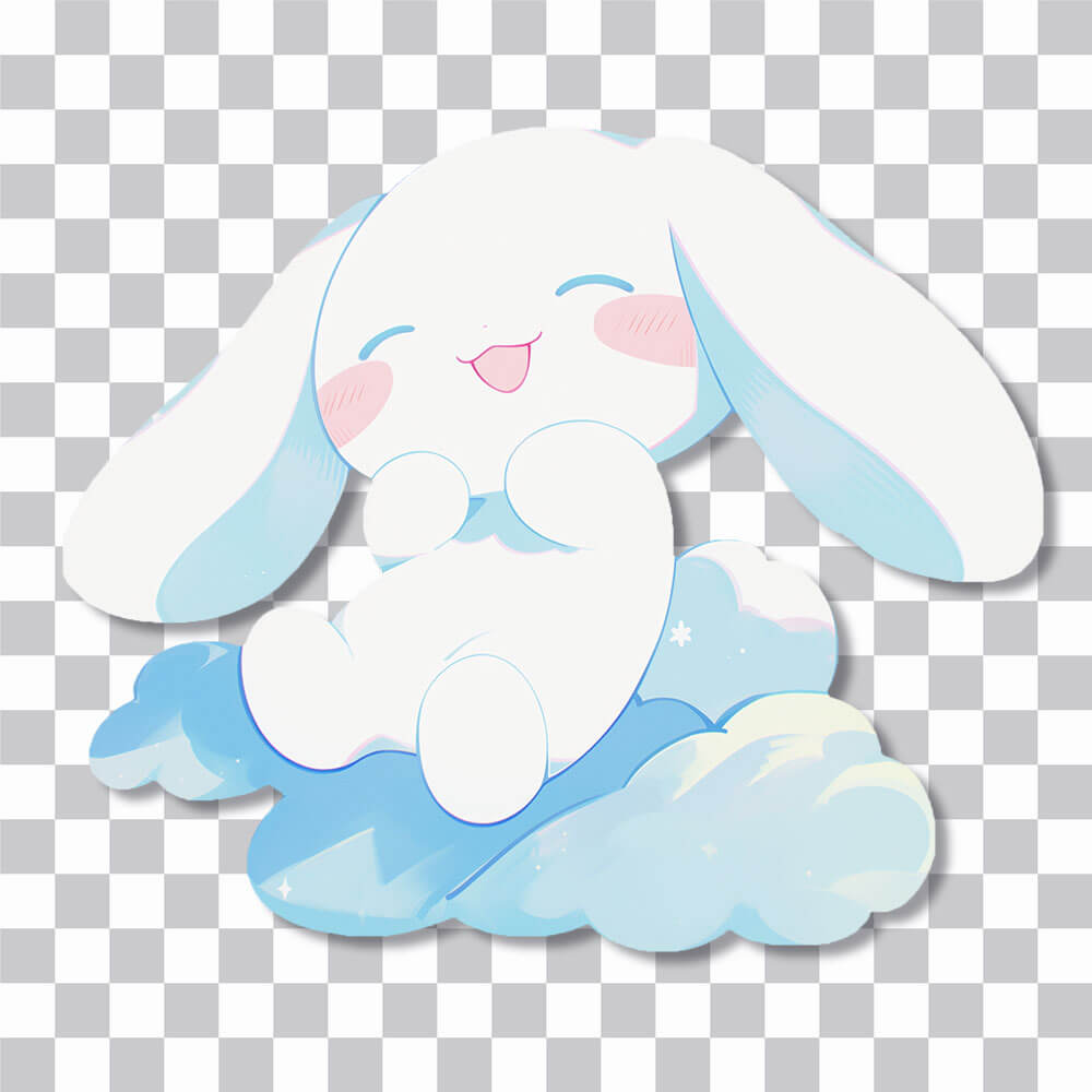 cute cinnamoroll on cloud sanrio sticker cover
