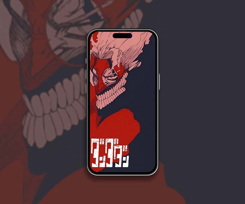dandadan evil exorcist red skull wallpapers collection