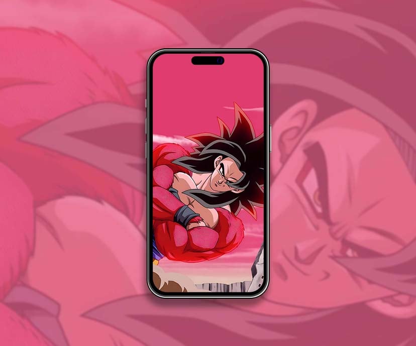 dragon ball goku ssj4 pink wallpapers collection
