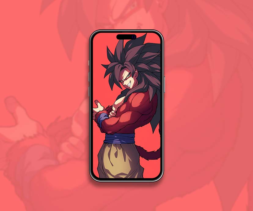 dragon ball ssj4 goku flexing anime wallpaper collection