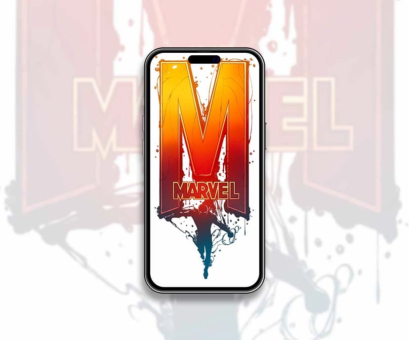 dynamic marvel gradient logo silhouette wallpapers collection