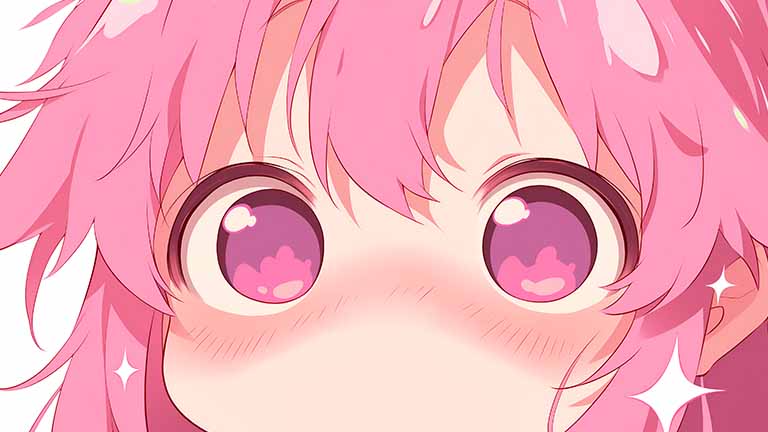 generic anime eyes bright wonder desktop wallpaper cover