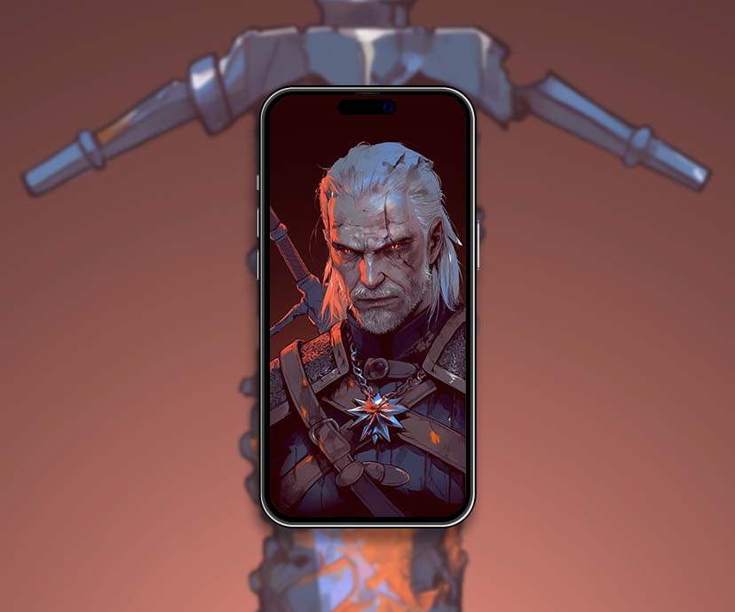 geralt witcher and sword dark wallpapers collection