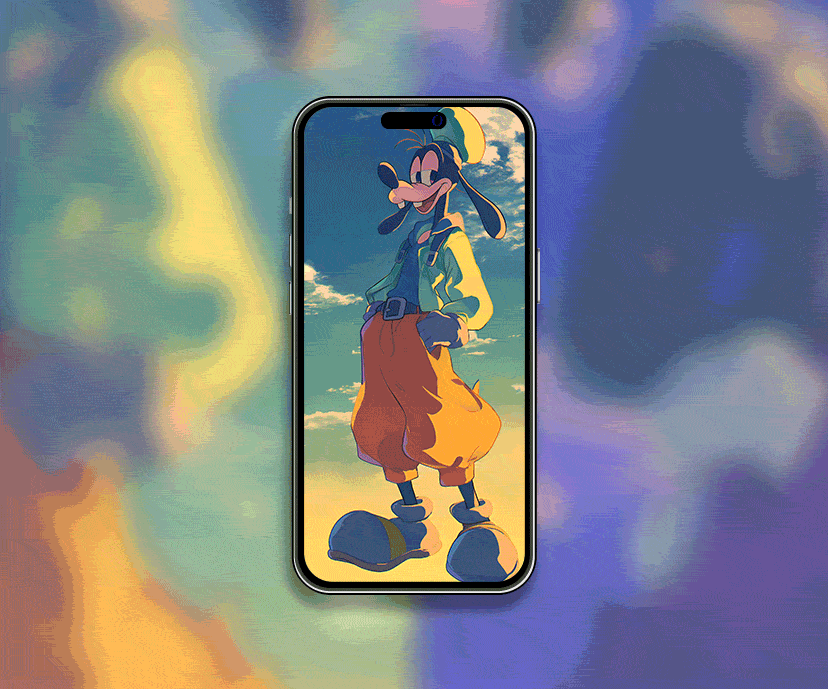 goofy day and night cartoon tap to switch wallpapers collection