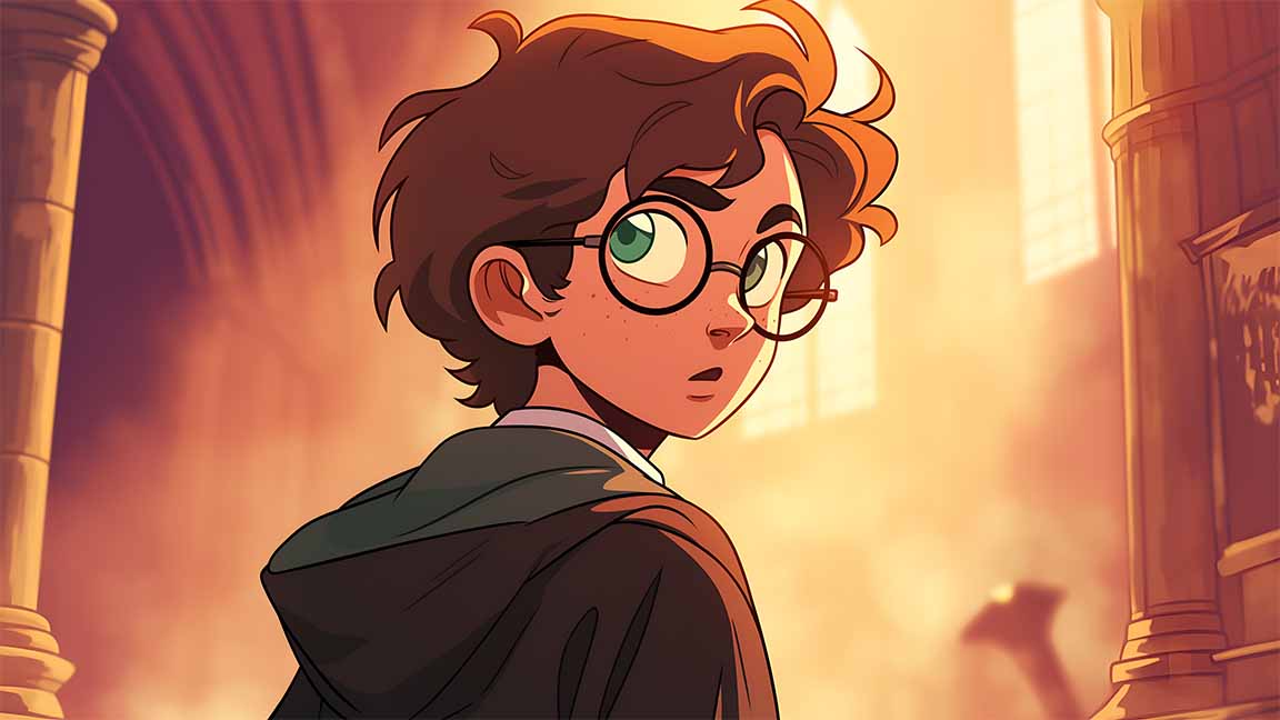 harry potter comix style desktop cover