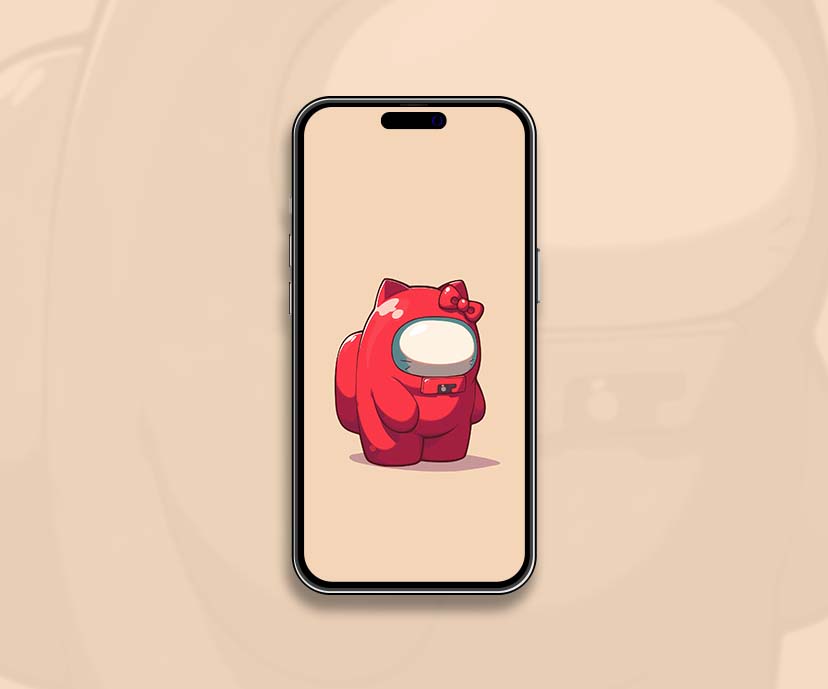 hello kitty among us crossover wallpaper collection