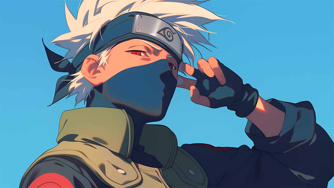 kakashi hatake art style desktop wallpaper cover