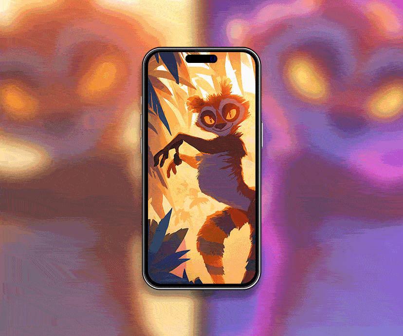 king julien dancing jungle glow tap to switch wallpapers collection