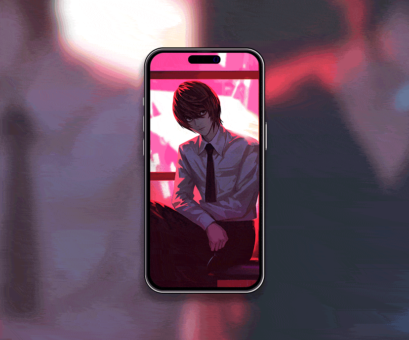 light yagami vs l intense aura tap to switch wallpapers collection