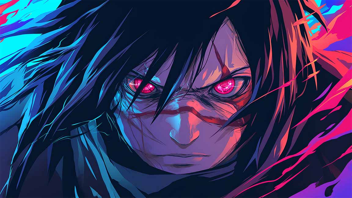 madara uchiha vibrant style desktop wallpaper cover