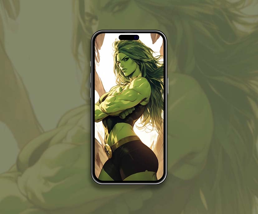 mighty she hulk heroic glow wallpapers collection