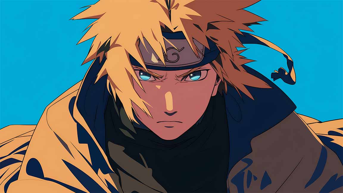 minato namikaze art style desktop wallpaper cover