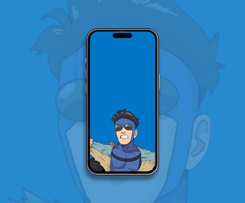 minimalist blue invincible wallpapers collection