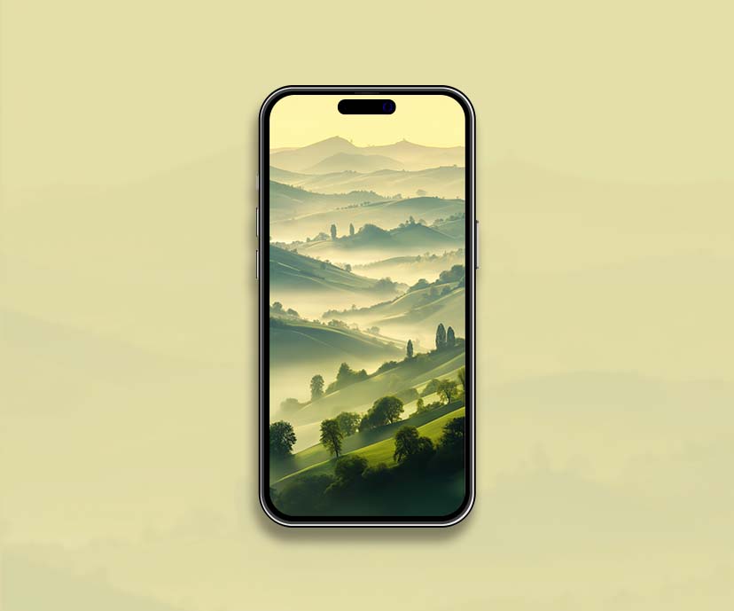 misty mountain landscape aesthetic wallpaper collection