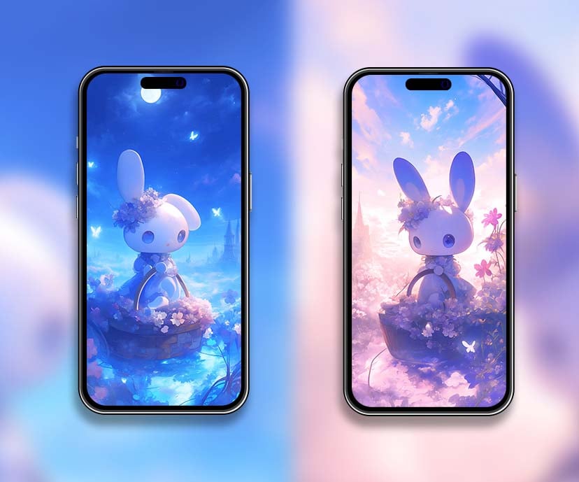 my melody dreamy day and night matching wallpapers collection