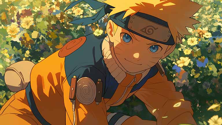 naruto uzumaki in nature desktop wallpaper cover