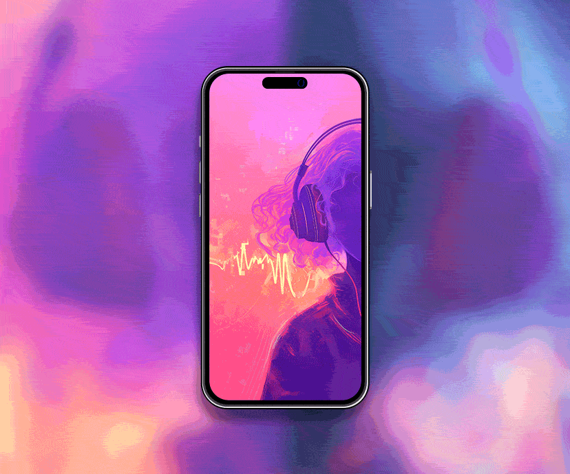 neon melody split realm cyberpunk music tap to switch wallpapers collection