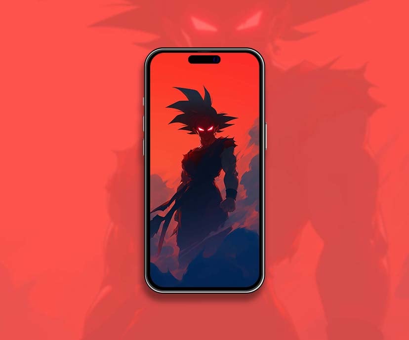 ominous dark goku black silhouette wallpapers collection