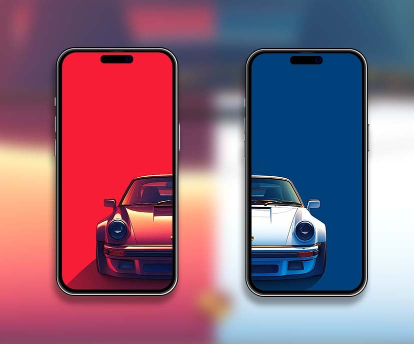 porsche 911 retro matching wallpapers collection