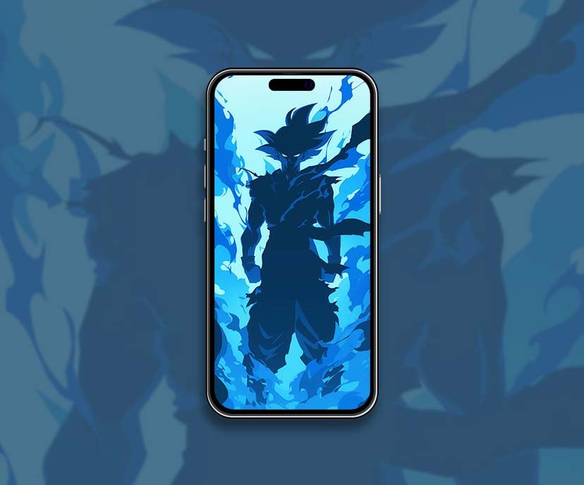 powerful goku ultra instinct blue flames wallpapers collection