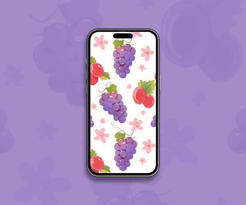 purple grape preppy girly wallpaper collection