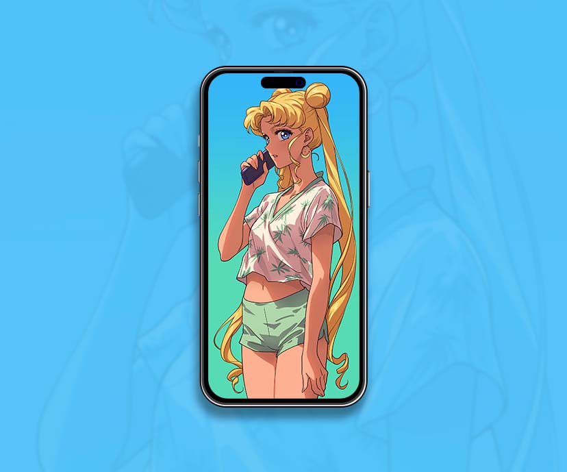 sailor moon modern style aesthetic wallpapers collection