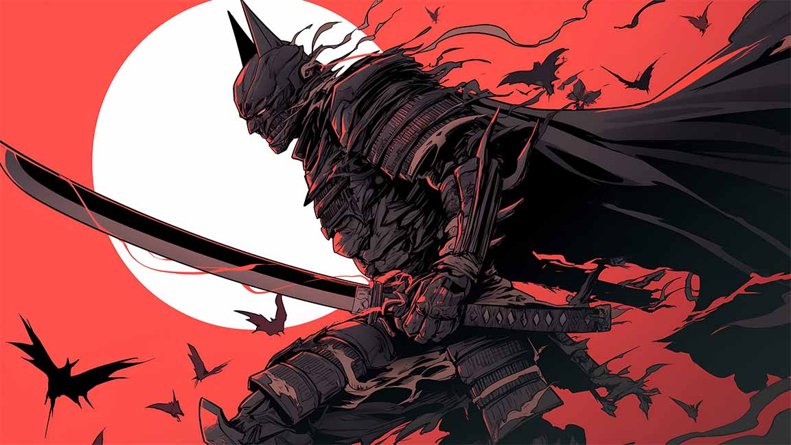 samurai batman desktop wallpaper cover