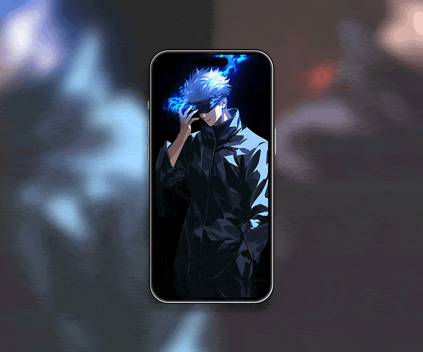 satoru gojo blue vs red tap to switch wallpapers collection