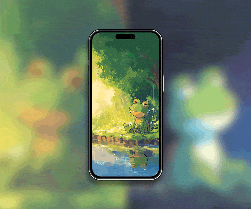 serene keroppi pond day and night tap to switch wallpapers collection