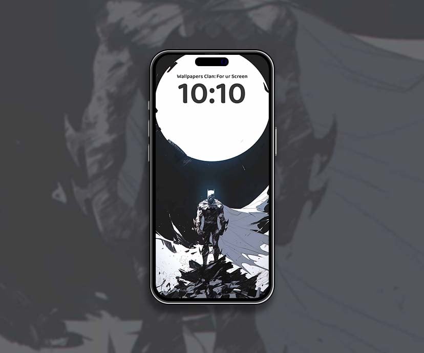 shadowed batman under the moon time zone wallpapers collection