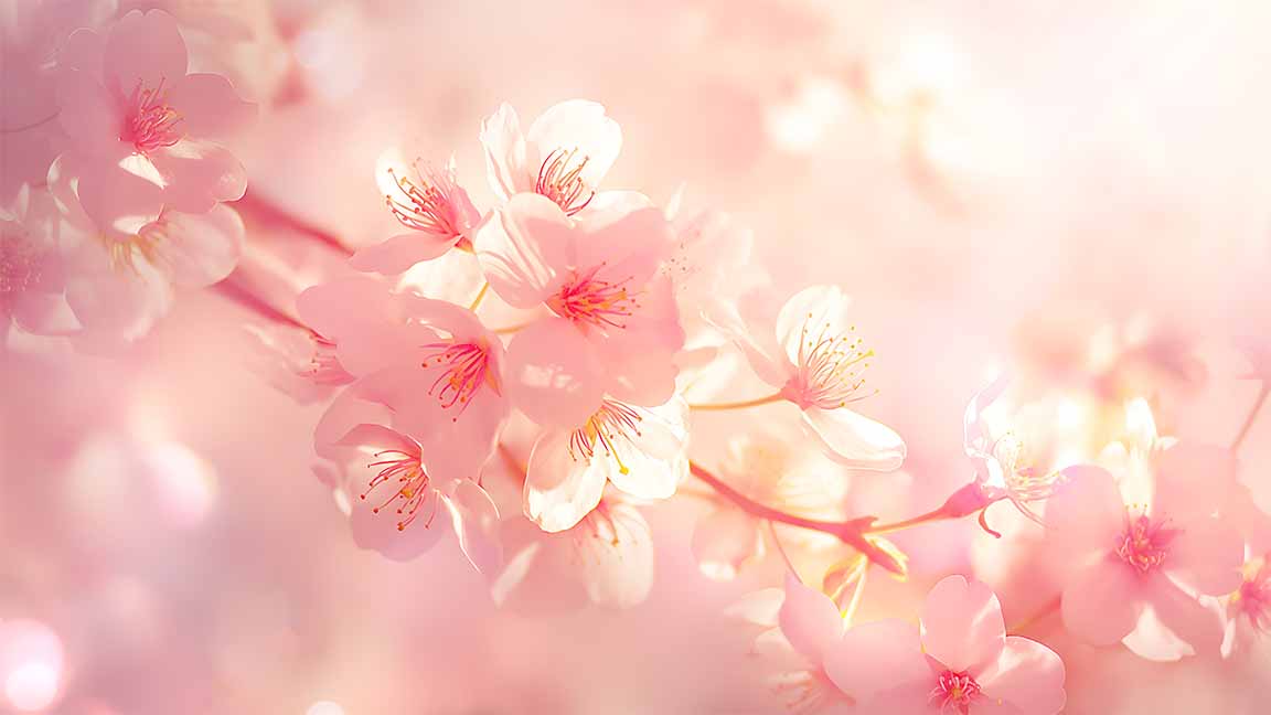 soft sakura dreams blossom desktop wallpaper cover