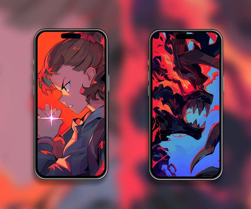 stranger things eleven vs monster red matching wallpapers collection
