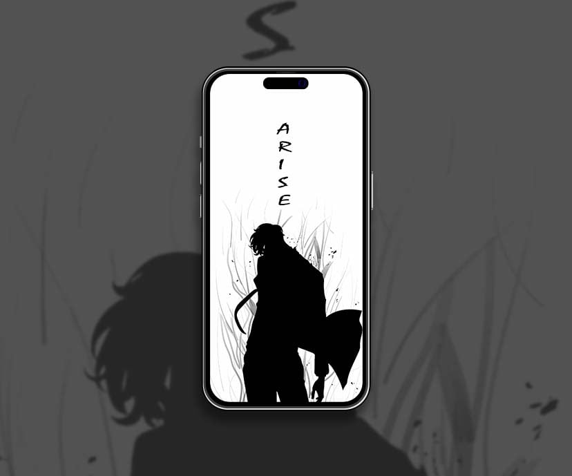 sung jinwoo solo leveling minimalist wallpapers collection
